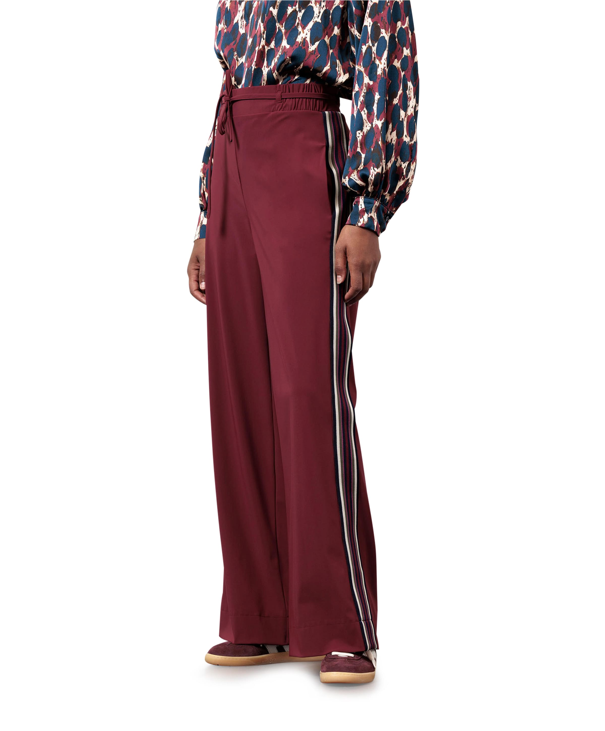 Iggy tape broek bordeaux