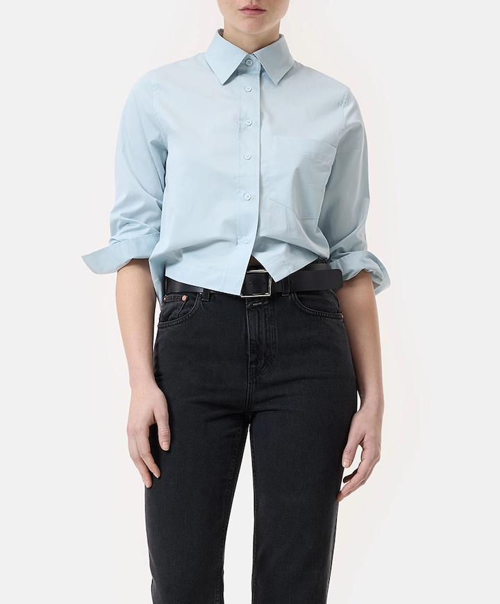 Blouse blauw