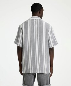 Heren overshirt grijs