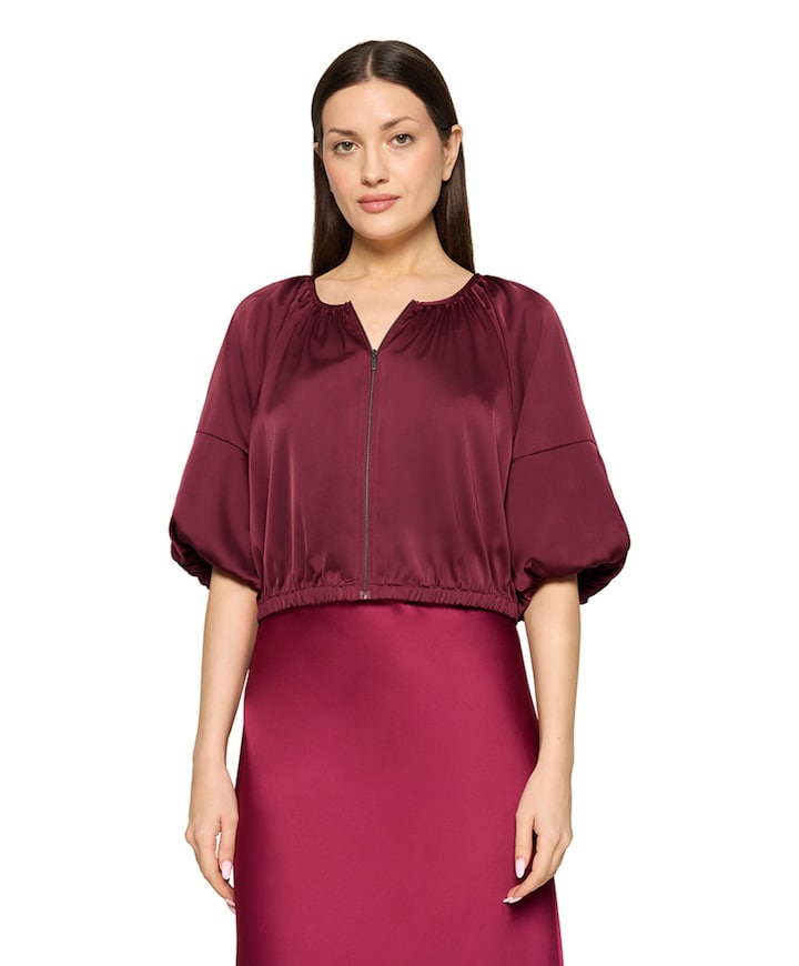 Dames jas bordeaux