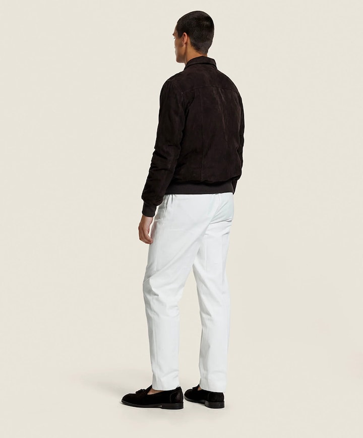 Heren leren jas bruin