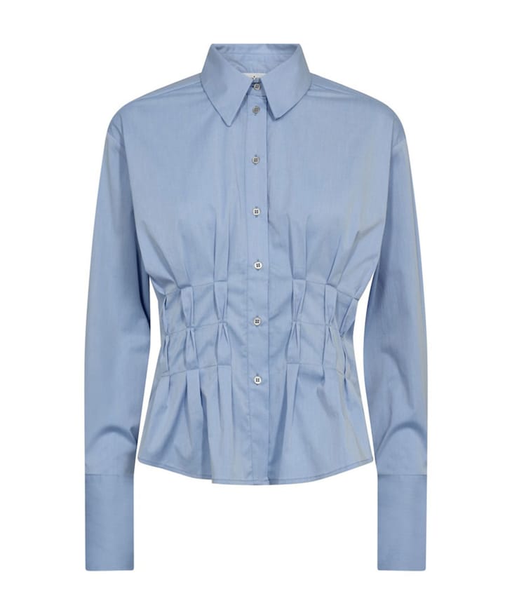 Dames blouse blauw