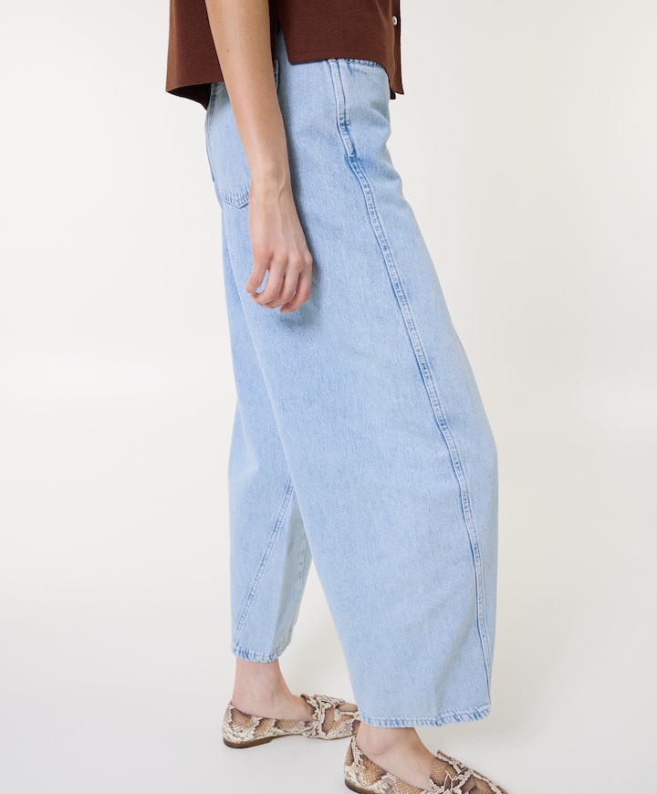 Becca (Barrel) - D1 dames jeans blauw