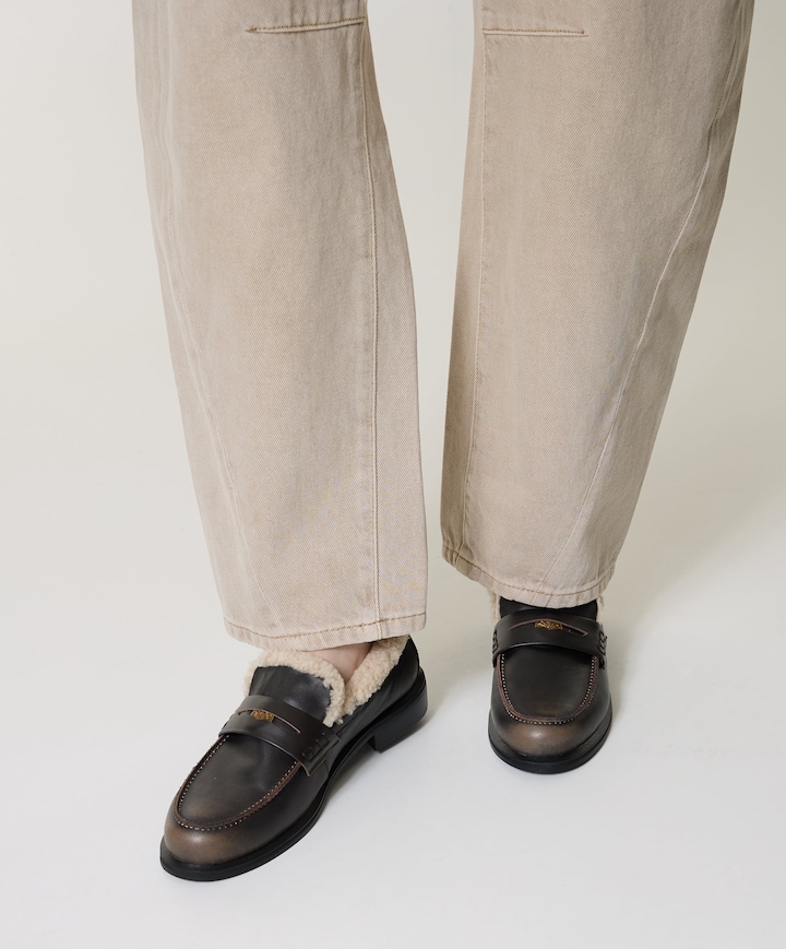 Noa dames loafers beige