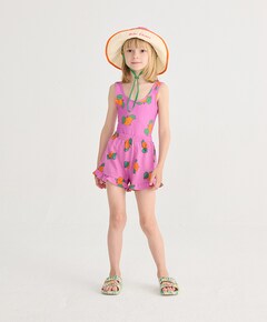 Tangerine all over ruffled meisjes korte broek paars