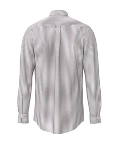 Heren overhemd lange mouw rood