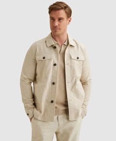 Heren overshirt beige