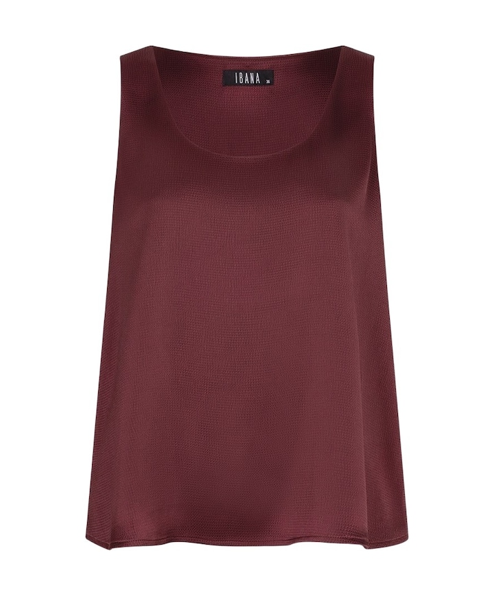 Dames top bordeaux