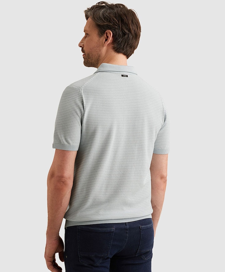 Heren polo blauw