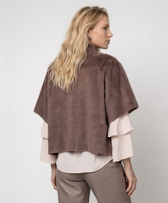 Dames cape beige