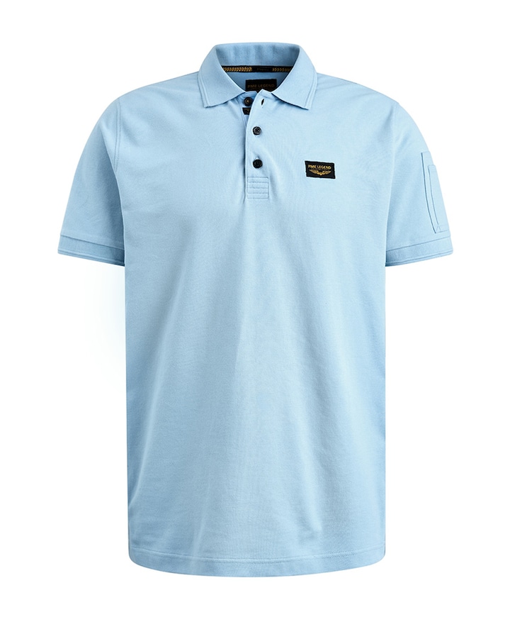 Heren polo blauw