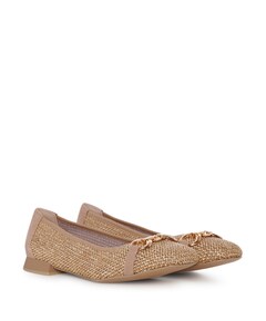 Woms Ballerina dames ballerina's beige