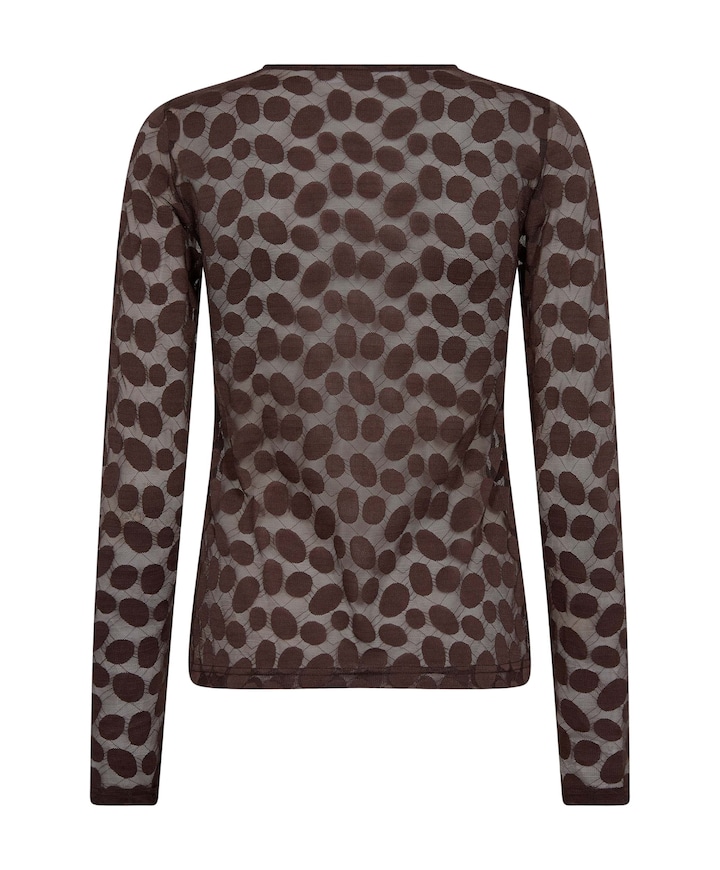 Dames longsleeve bruin