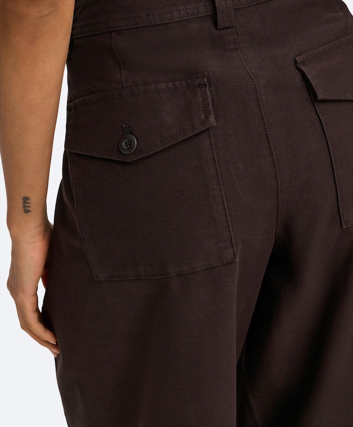 ONLCLAIR MW BARREL PANT PNT NOOS dames broek bruin