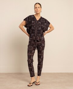 Dames blouse bruin