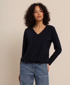 Dames longsleeve blauw
