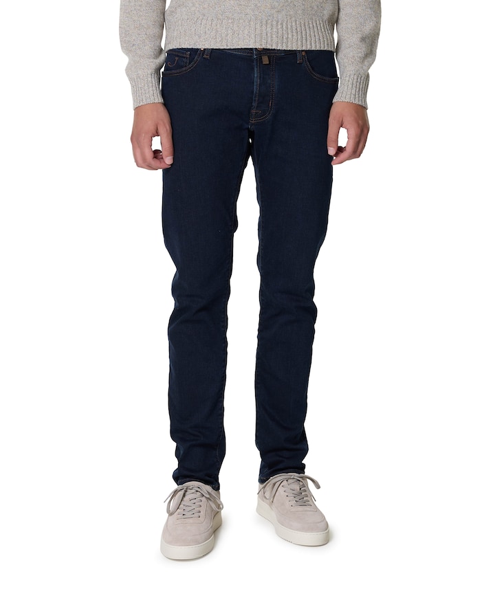 Nick Slim 5 pkt heren jeans blauw