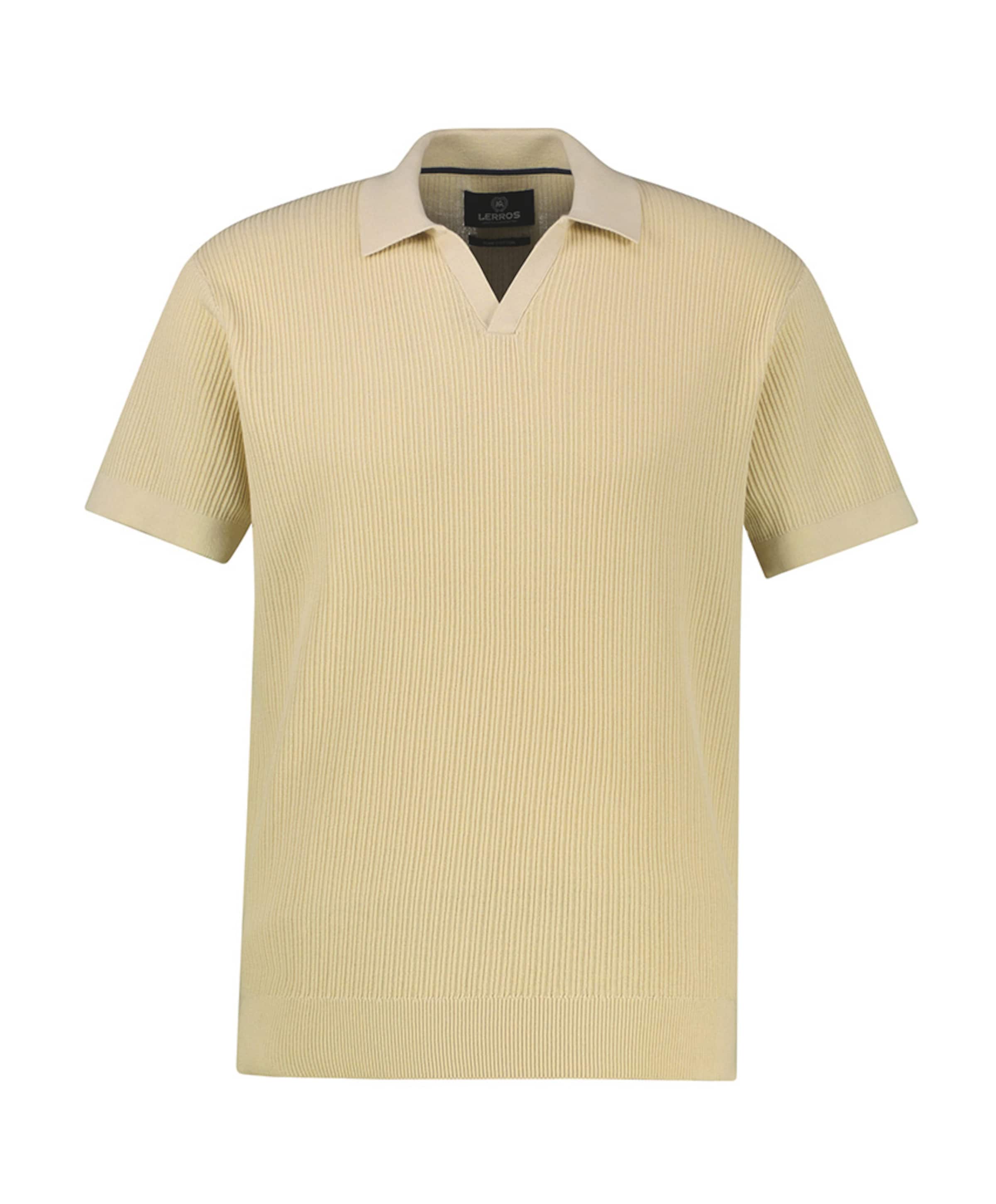 Heren polo beige