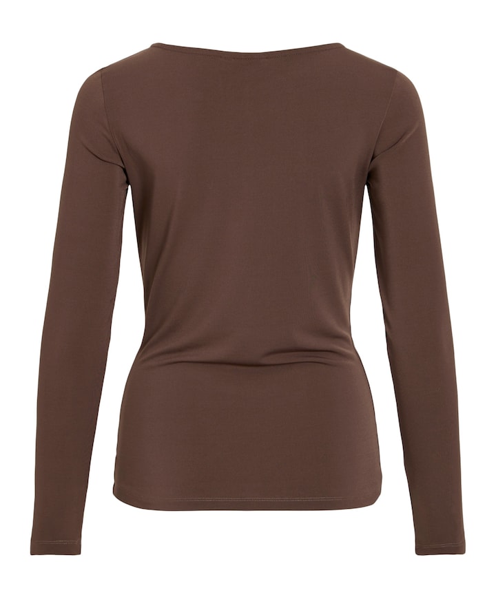 Dames longsleeve bruin