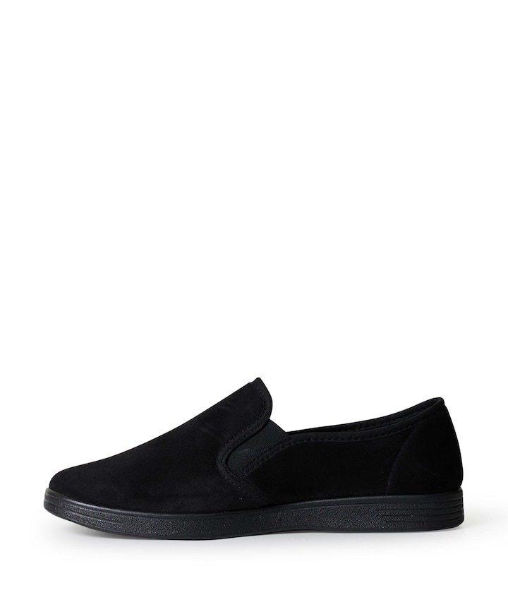 Neles stretch pantoffel heren pantoffels zwart