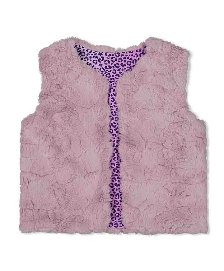 Meisjes gilet paars