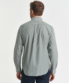 Heren overhemd lange mouw groen