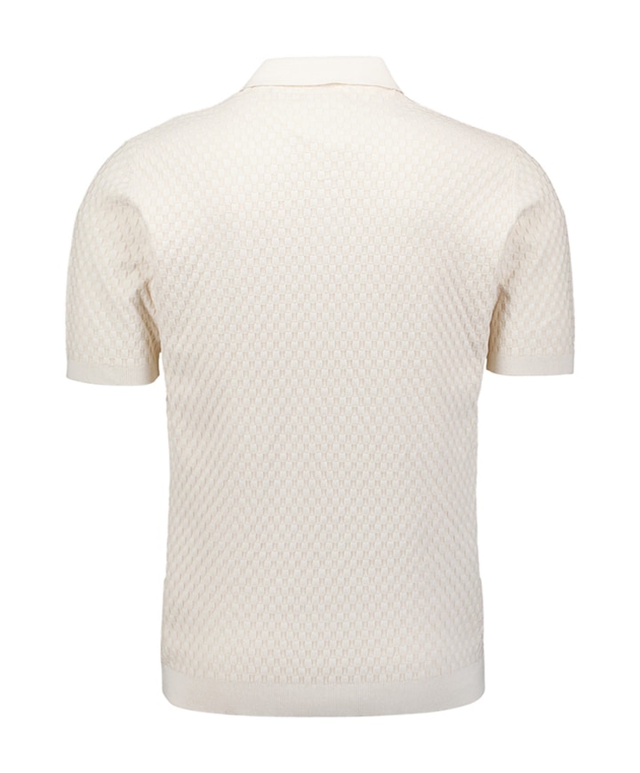 Heren polo beige