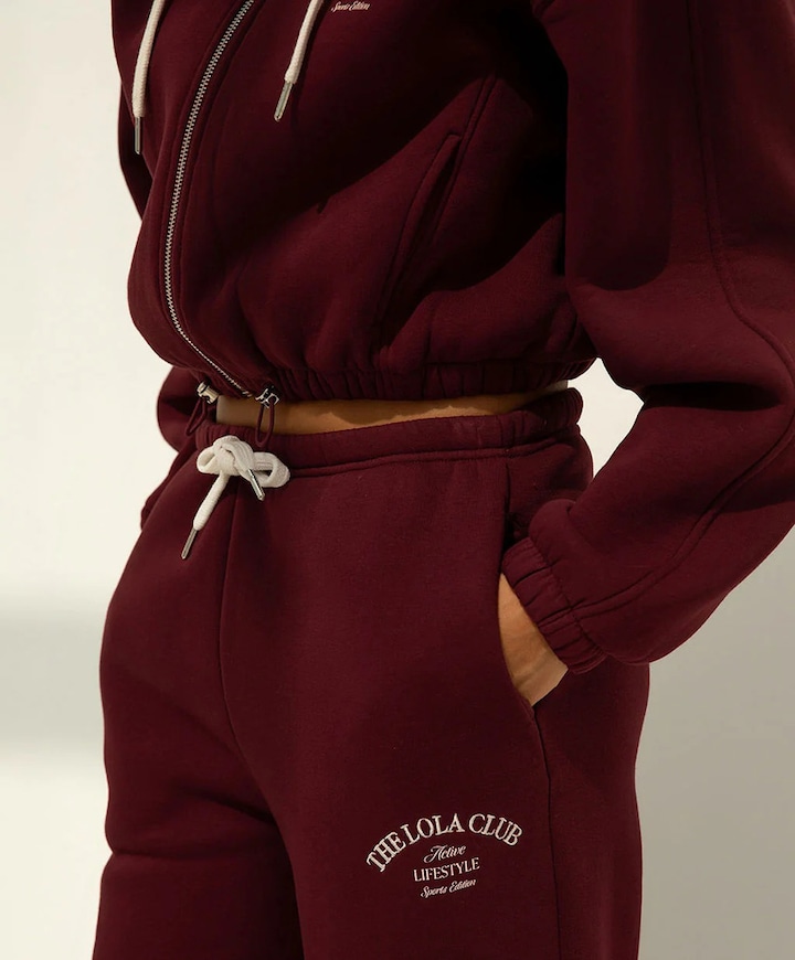 Maya dames trainingsbroek bordeaux