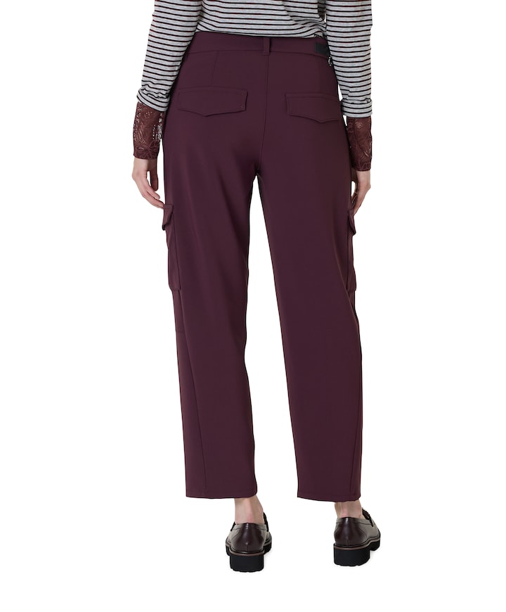 EVY CARGO dames broek bordeaux