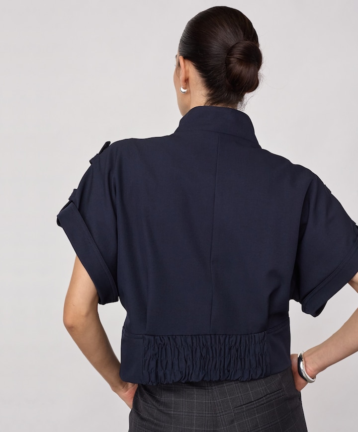 Dames gilet blauw