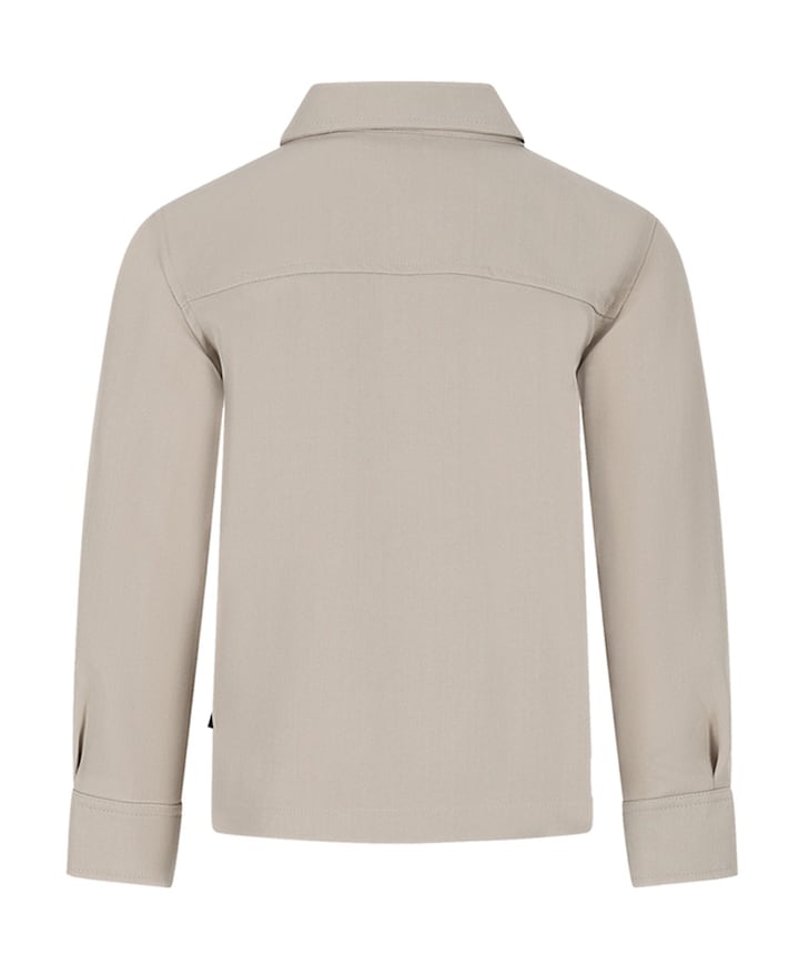 Jongens overhemd lange mouw beige