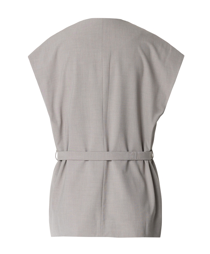 Dames gilet beige