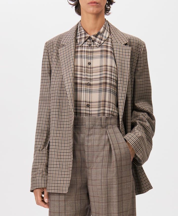 Dames blazer beige
