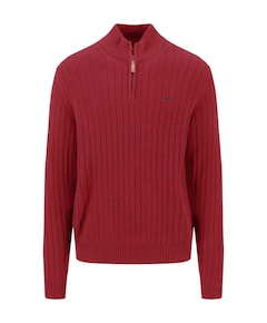 Heren trui met rits rood