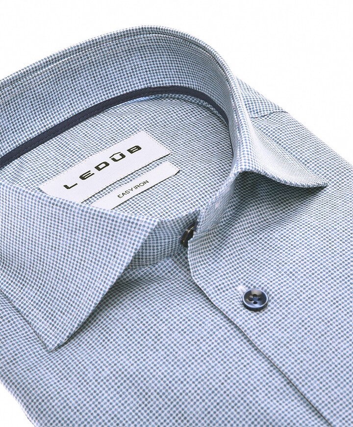 Overhemd lange mouw blauw