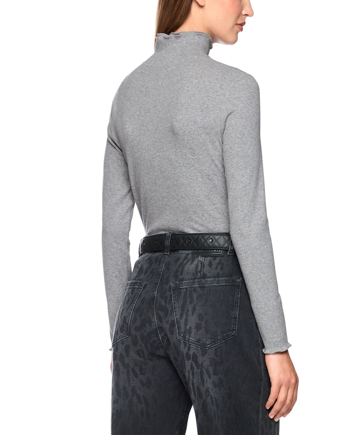 Dames longsleeve grijs