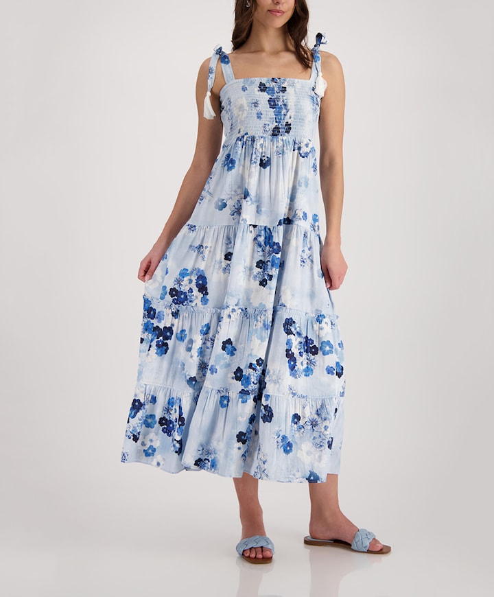 Dames jurk blauw