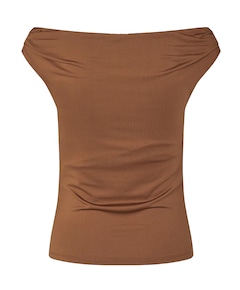 Dames top bruin