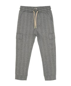 Stripe Cargo broek grijs