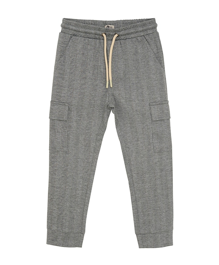 Stripe Cargo broek grijs