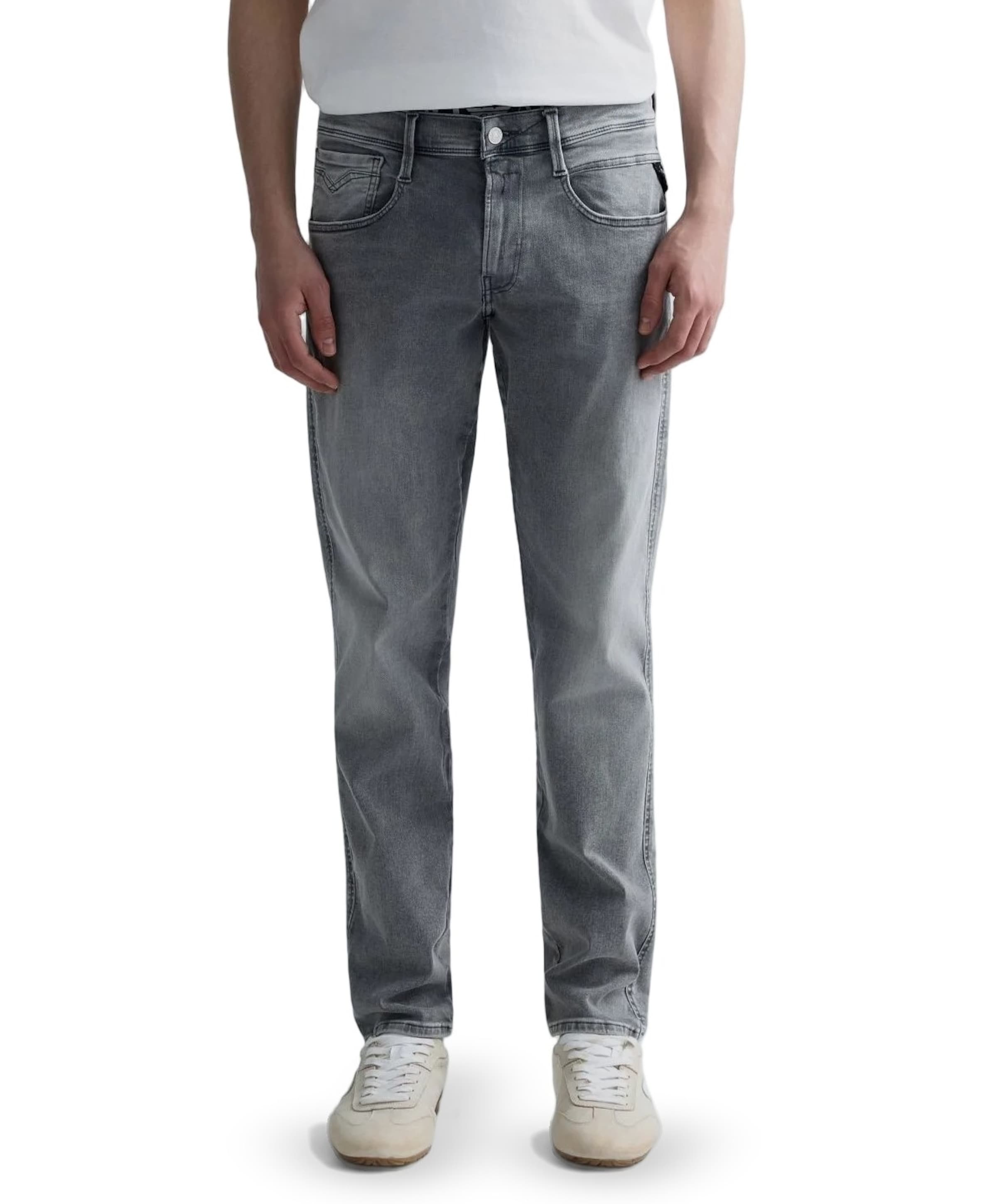 Anbass  heren jeans grijs