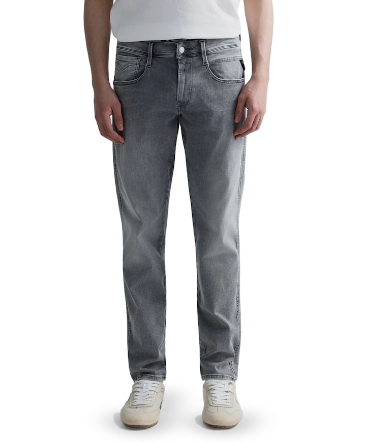 Anbass  heren jeans grijs