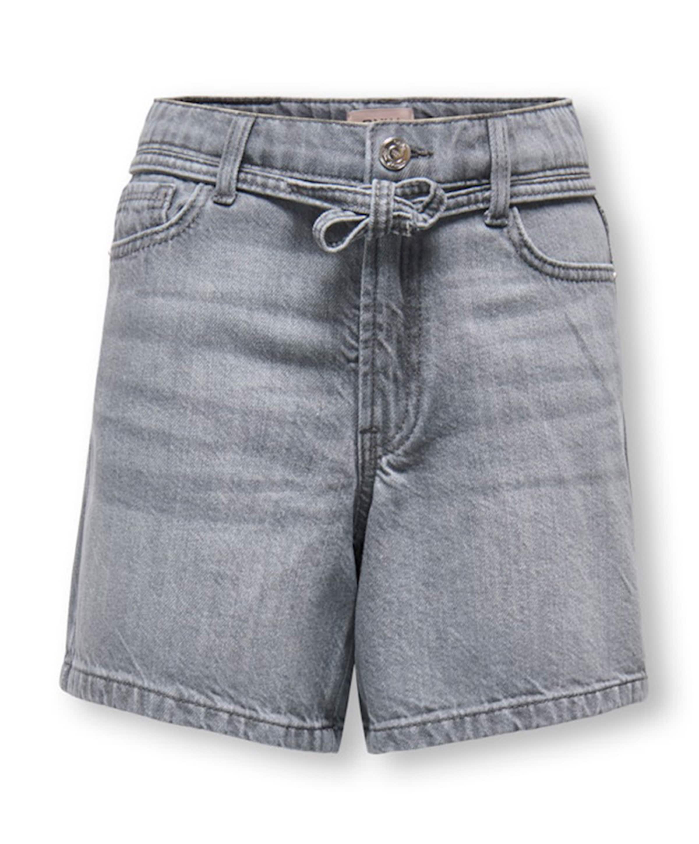 KOGGIANNA HW BELT PIMBOX DNM meisjes korte broek grijs