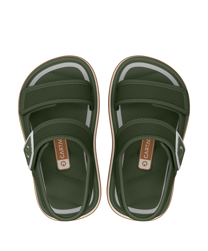 Cartago Malaga Baby jongens slippers groen