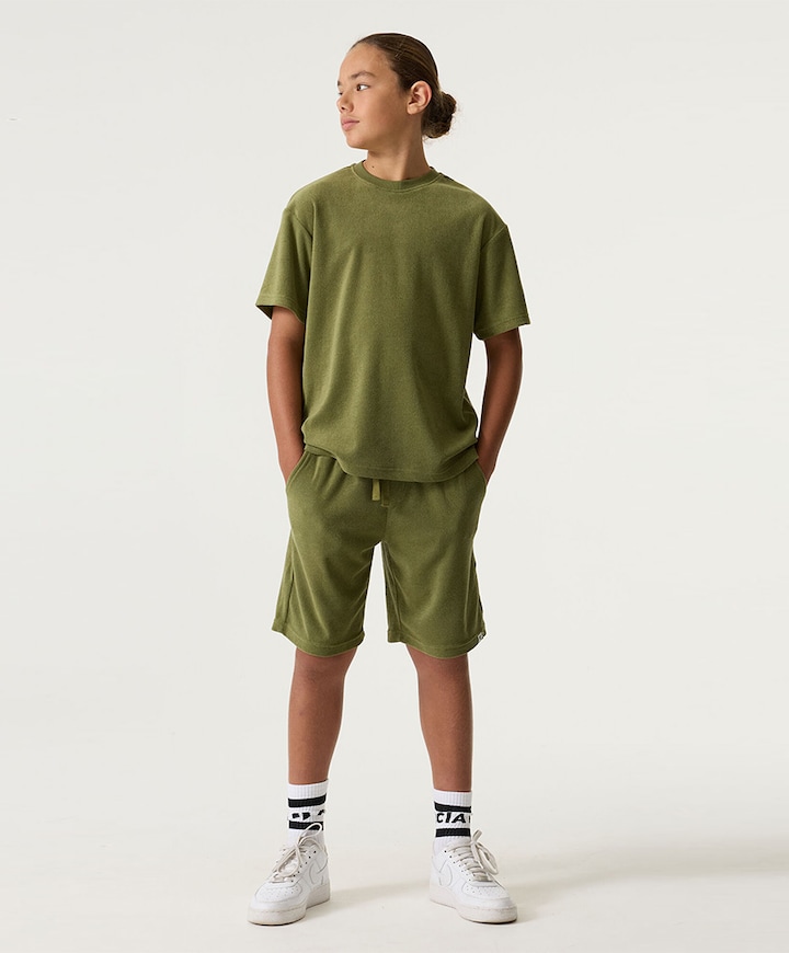 P263725 meisjes korte broek groen