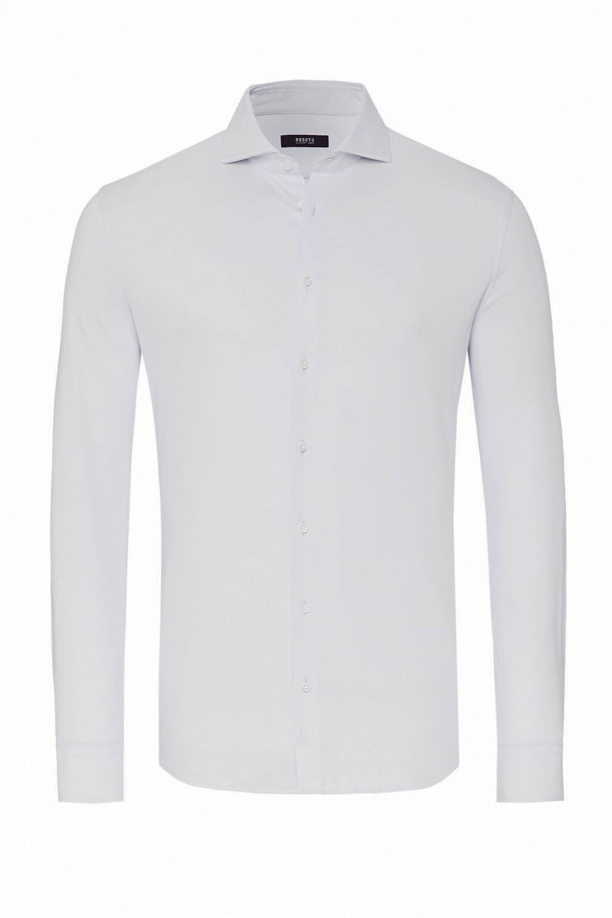 Heren overhemd lange mouw wit