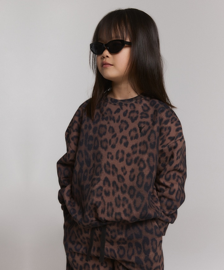 Meisjes sweater bruin