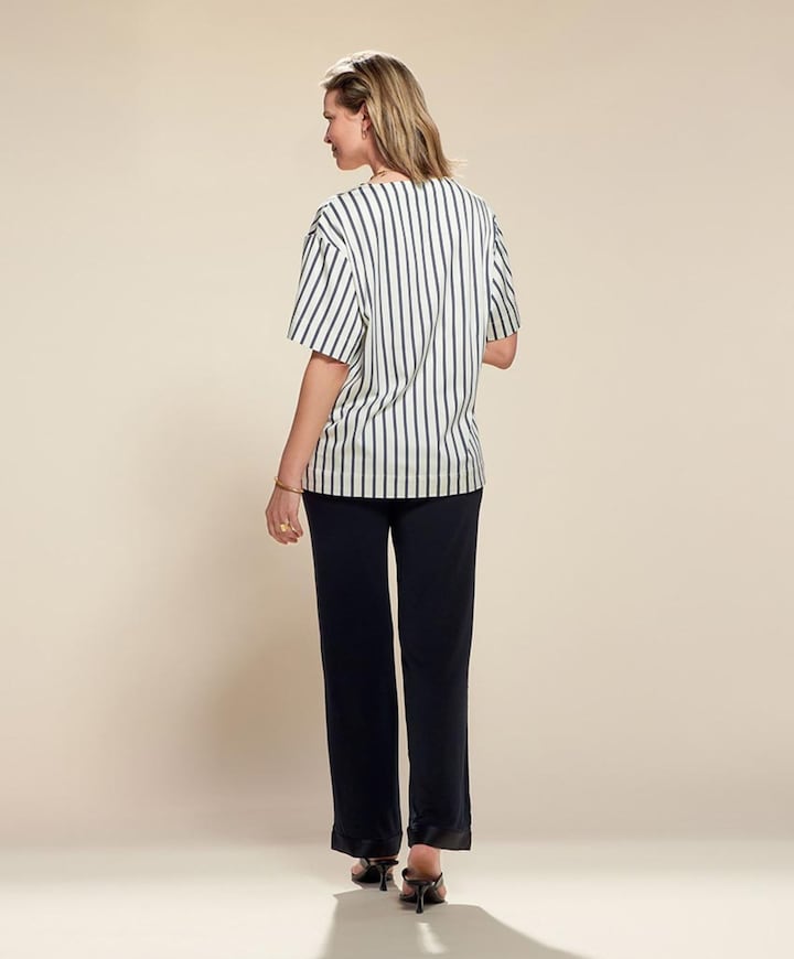 Dames pyjamabroek grijs