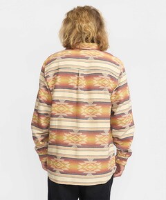 Heren overhemd lange mouw oranje