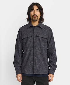 Heren overshirt blauw